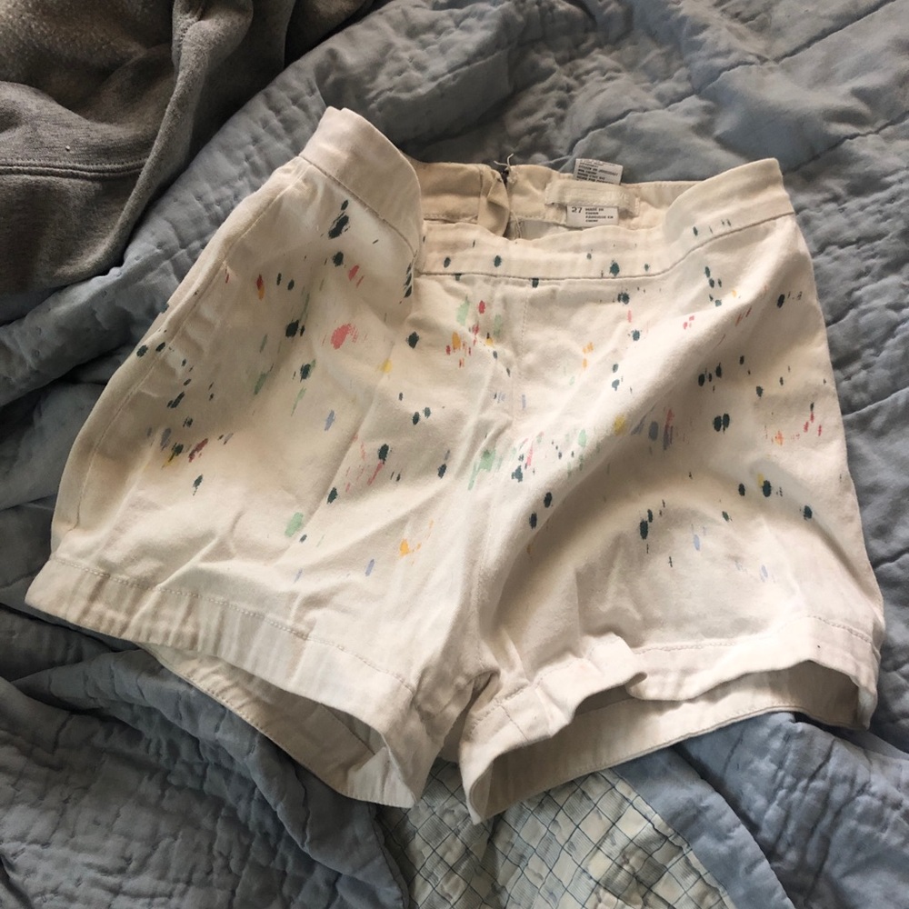 Splatter paint shorts